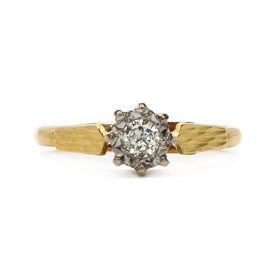 Lot 52 - An 18ct gold single stone diamond ring