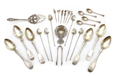 Lot 33 - A collection of silver flatware