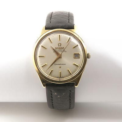 Lot 453 - A gentlemen's Omega steel and gold plated automatic 'Constellation', 168.015, c.1960