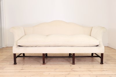 Lot 37 - A George III mahogany-framed sofa