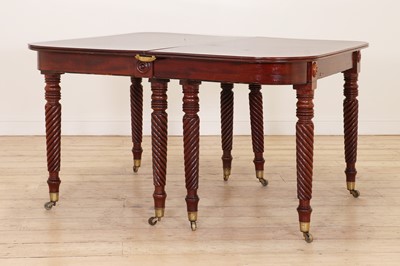 Lot 91 - A Regency mahogany extending dining table