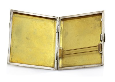 Lot 31 - An enamelled silver cigarette case