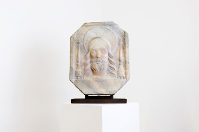 Lot 215A - A marble relief panel
