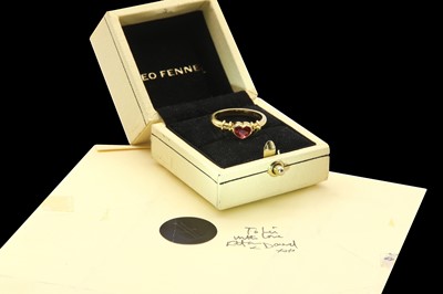 Lot 311 - An 18ct gold single stone ruby ring, by Theo Fennell