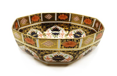 Lot 169 - A Royal Crown Derby porcelain octagonal bowl