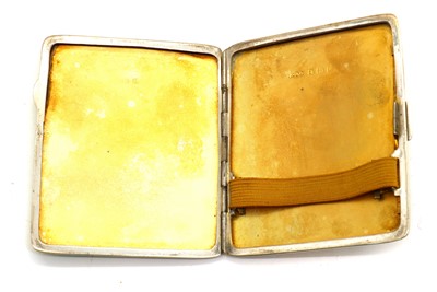 Lot 82 - An Art Deco enamelled silver cigarette case