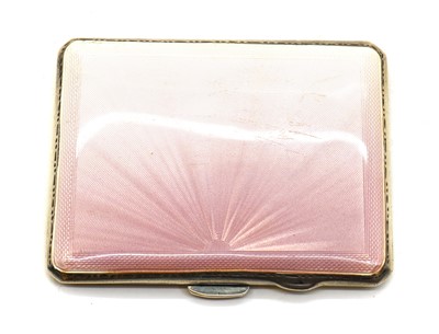 Lot 51 - An enamelled silver cigarette case
