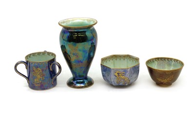 Lot 196 - A group of four Wedgwood 'Fairyland' lustre items