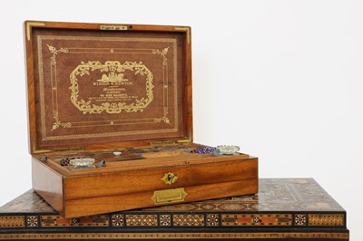 Lot 291A - A Victorian Windsor & Newton 'Extra Handsome' mahogany watercolour box