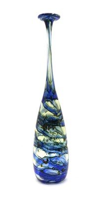 Lot 161 - An Isle of Wight Seaward studio glass attenuated bottle vase