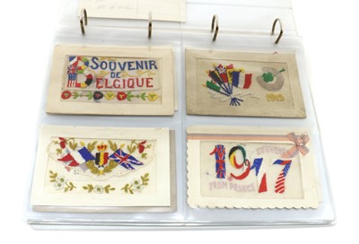 Lot 229 - A collection of WWI embroidered postcards