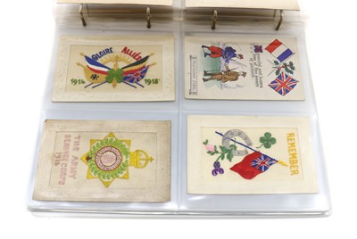 Lot 229 - A collection of WWI embroidered postcards