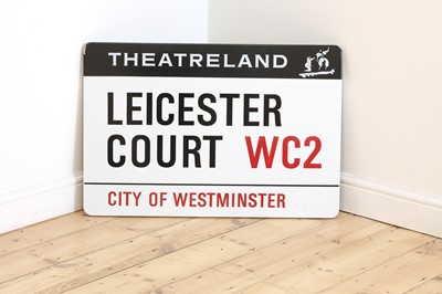 Lot 182 - An enamelled London street sign