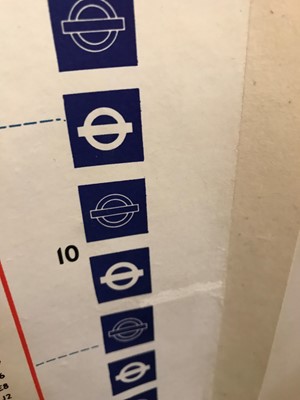 Lot 187 - A London Underground station map