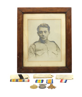 Lot 336 - A WWI medal trio