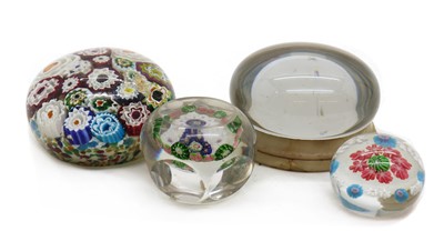 Lot 221A - A group of four glass paperweights