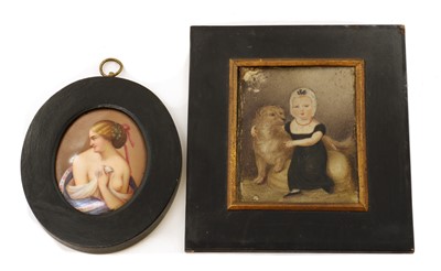 Lot 290 - A portrait miniature