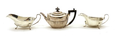 Lot 88 - A silver bachelors teapot