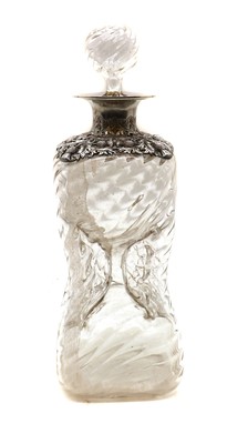 Lot 115 - A Scottish silver mounted scrooge decanter