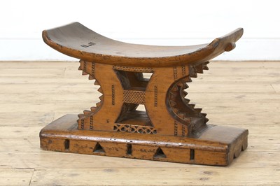 Lot 211 - An Ashanti stool