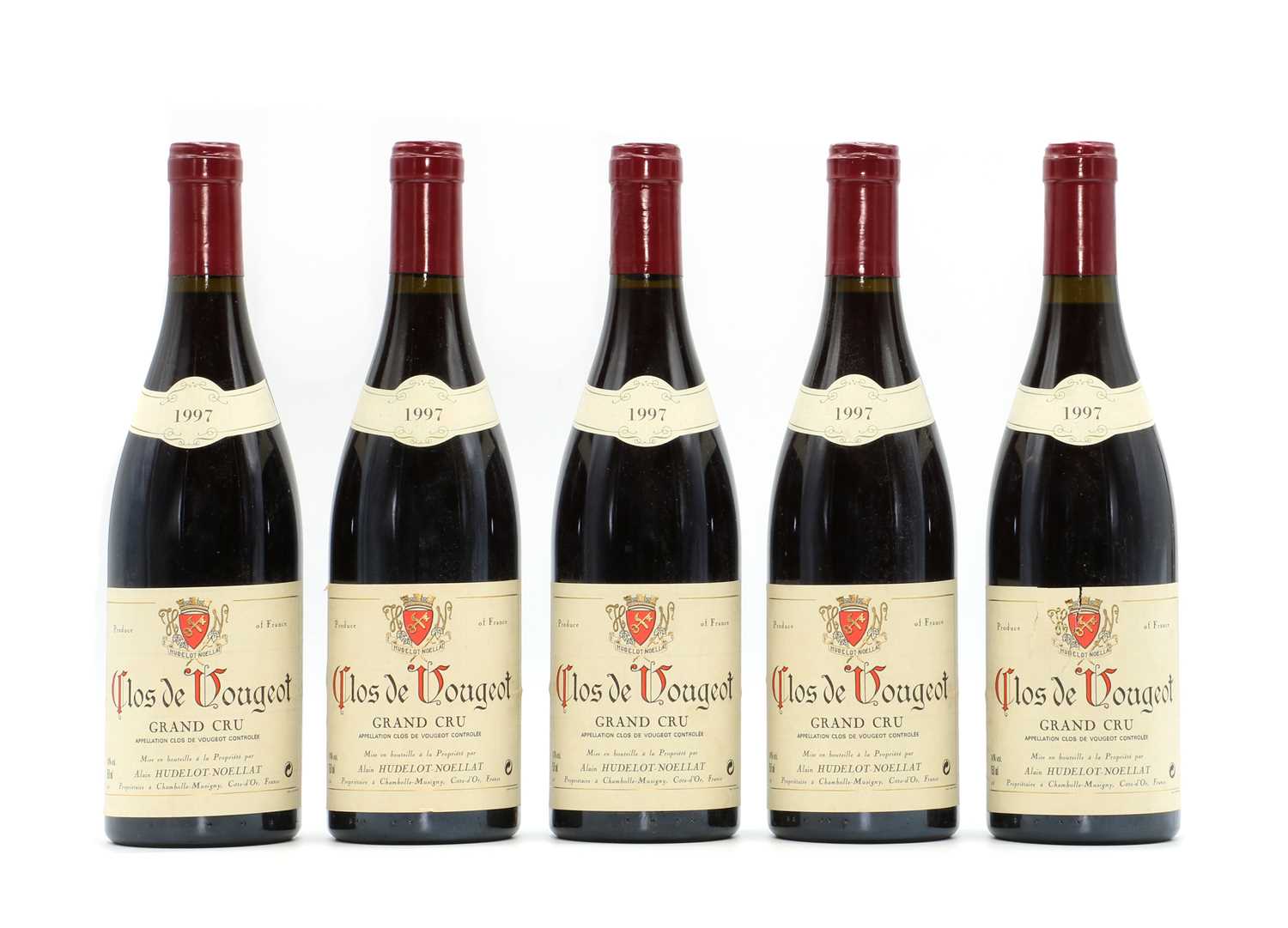 Lot 167 - Clos de Vougeot, Domaine Alain Hudelot-Noellat, 1997 (5)