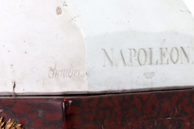 Lot 158 - A biscuit porcelain portrait bust of Napoleon by Sèvres