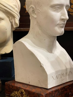 Lot 158 - A biscuit porcelain portrait bust of Napoleon by Sèvres