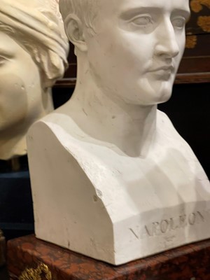 Lot 158 - A biscuit porcelain portrait bust of Napoleon by Sèvres