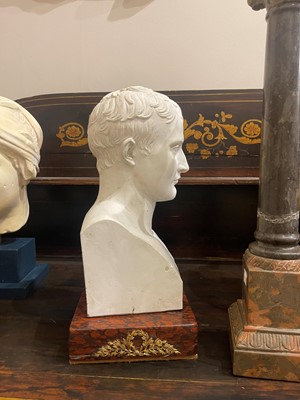 Lot 158 - A biscuit porcelain portrait bust of Napoleon by Sèvres