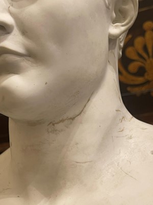 Lot 158 - A biscuit porcelain portrait bust of Napoleon by Sèvres
