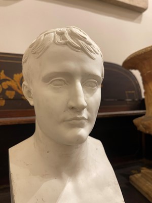 Lot 158 - A biscuit porcelain portrait bust of Napoleon by Sèvres