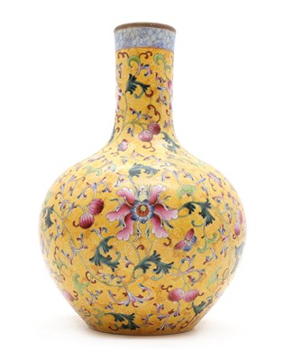 Lot 230 - A porcelain bottle vase