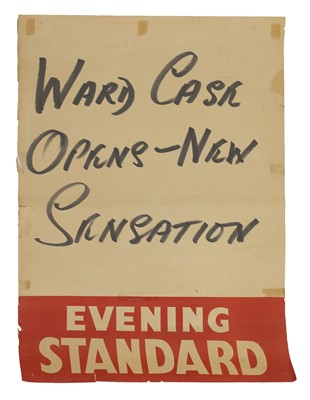Lot 252 - Of Stephen Ward interest: news stand poster