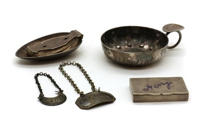 Lot 19 - A collection of silver novelties