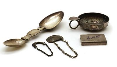 Lot 19 - A collection of silver novelties