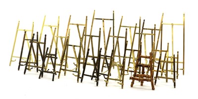Lot 330A - A collection of miniature brass easels