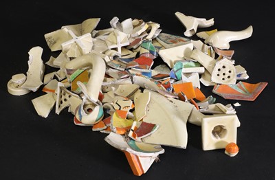 Lot 165 - A collection of Clarice Cliff shards