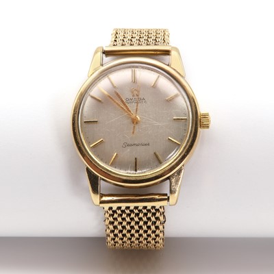 Lot 449 - A gentlemen's 9ct gold Omega automatic 'Seamaster'