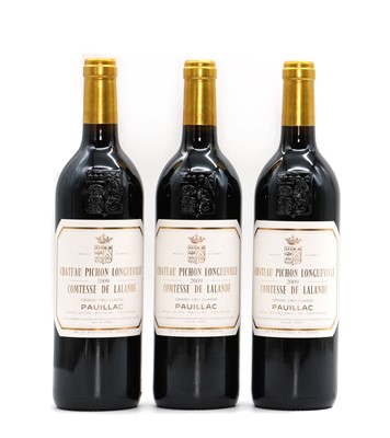 Lot 135 - Chateau Pichon Longueville, Comtesse de Lalande, Pauillac, 2009 (3, OWC)