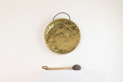 Lot 230 - A brass gong