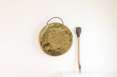 Lot 230 - A brass gong