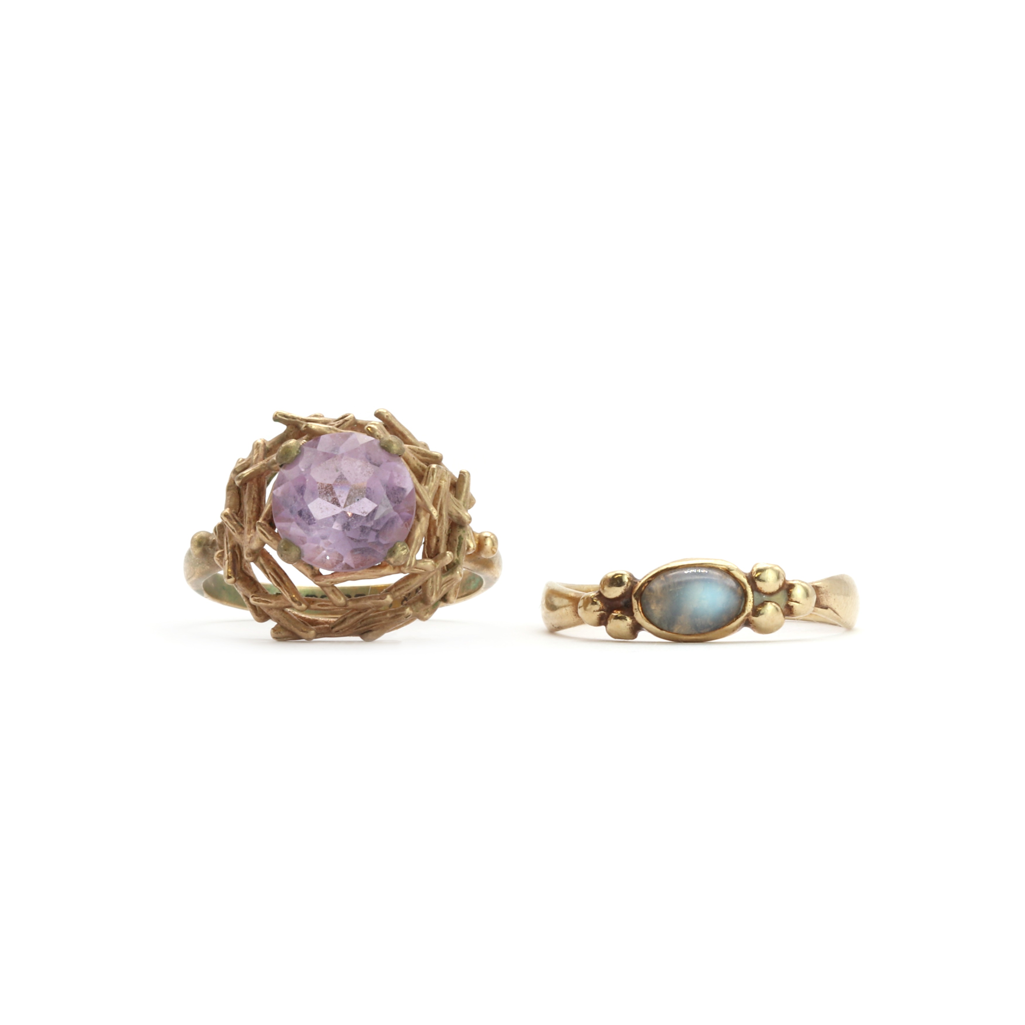 Lot 193 - Two gem set rings,