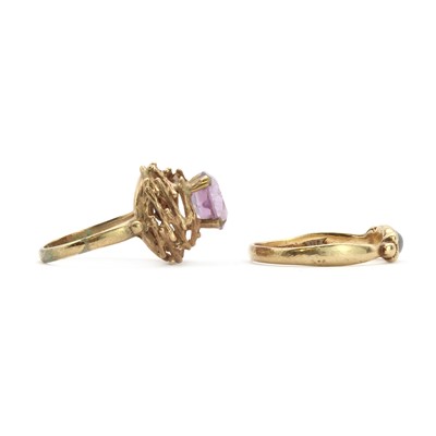 Lot 193 - Two gem set rings