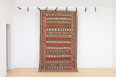 Lot 184 - A Qashqai kilim wool rug