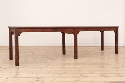 Lot 531 - A pine refectory table of slender proportions