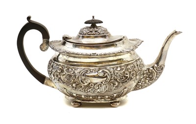 Lot 57 - A Victorian silver teapot