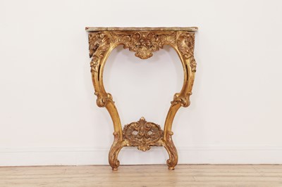 Lot 209 - A carved giltwood pier table