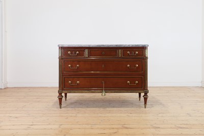 Lot 329 - A Louis XVI mahogany and gilt-metal-mounted commode