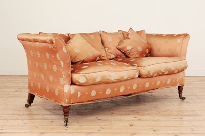 Lot 239 - A small late Victorian sofa by Howard & Sons