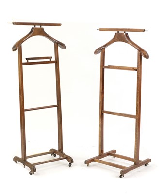 Lot 353 - A pair of Italian stained beech valet stands